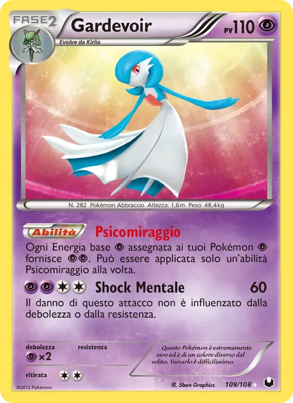 Gardevoir — Esploratori delle Tenebre 109 Italian Pokémon card