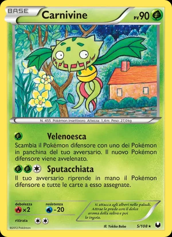 Carnivine — Esploratori delle Tenebre 5 Italian Pokémon card
