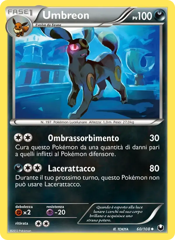 Umbreon — Esploratori delle Tenebre 60 Italian Pokémon card