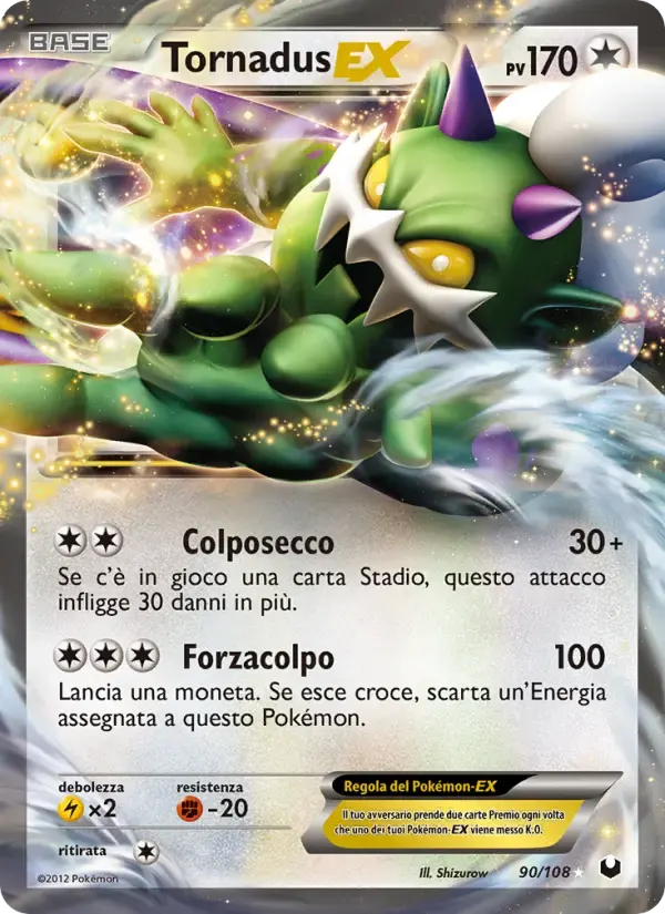 Tornadus-EX — Esploratori delle Tenebre 90 Italian Pokémon card