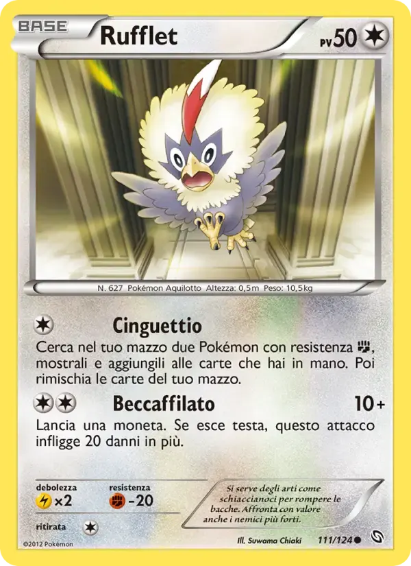 Rufflet — Stirpe dei Draghi 111 Italian Pokémon card