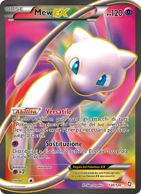 Mew-EX — Stirpe dei Draghi 120 Italian Pokémon card