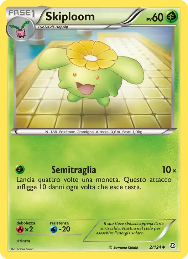 Skiploom — Stirpe dei Draghi 2 Italian Pokémon card