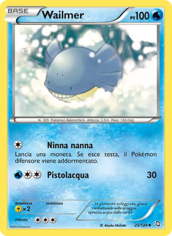 Wailmer — Stirpe dei Draghi 25 Italian Pokémon card