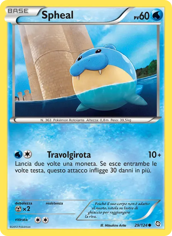 Spheal — Stirpe dei Draghi 29 Italian Pokémon card