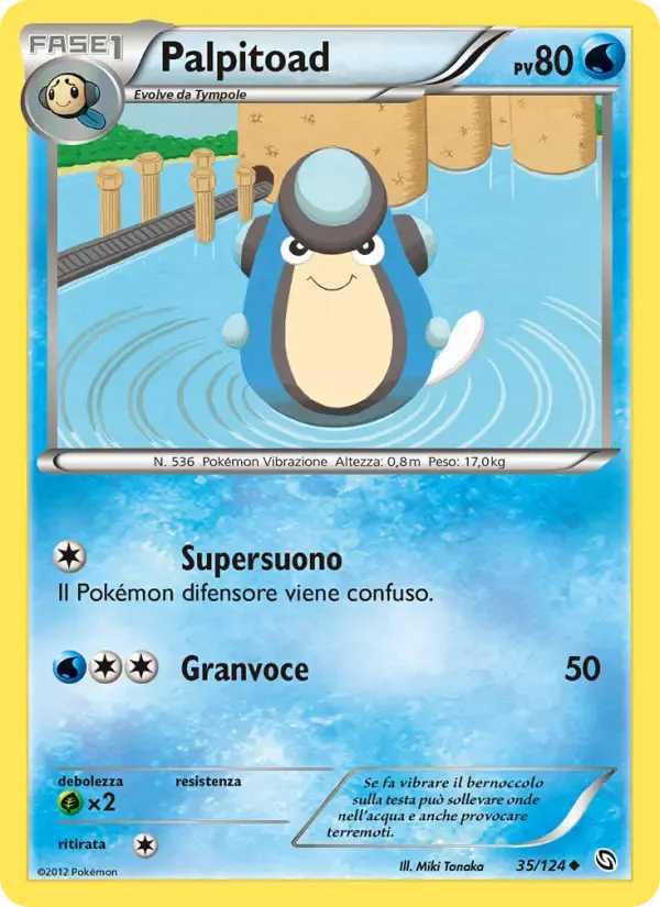 Palpitoad — Stirpe dei Draghi 35 Italian Pokémon card