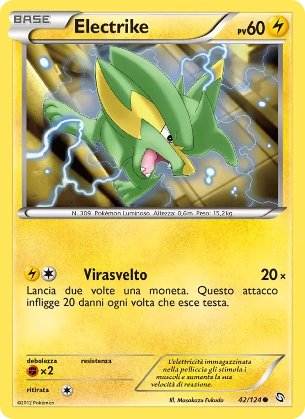Electrike — Stirpe dei Draghi 42 Italian Pokémon card