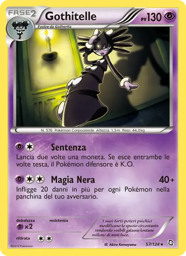 Gothitelle — Stirpe dei Draghi 57 Italian Pokémon card