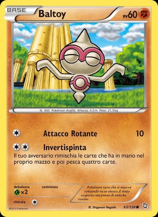 Baltoy — Stirpe dei Draghi 63 Italian Pokémon card