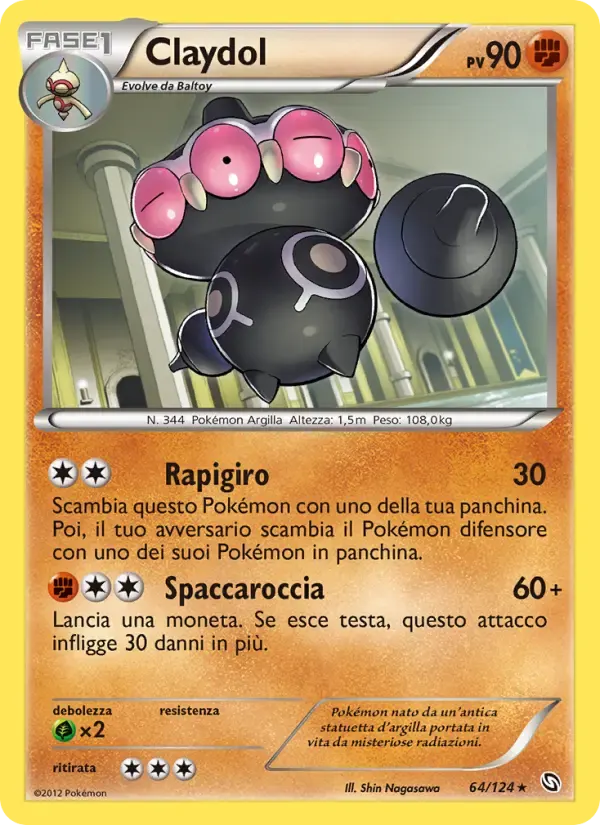 Claydol — Stirpe dei Draghi 64 Italian Pokémon card