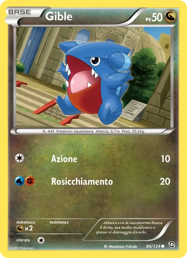 Gible — Stirpe dei Draghi 86 Italian Pokémon card