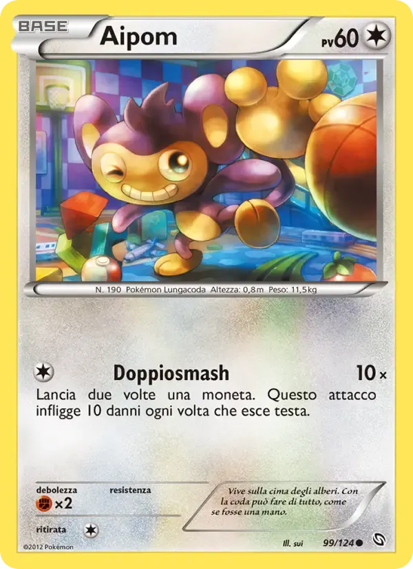Aipom — Stirpe dei Draghi 99 Italian Pokémon card