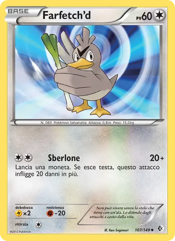 Farfetch’d — Confini Varcati 107 Italian Pokémon card
