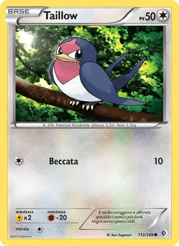 Taillow — Confini Varcati 112 Italian Pokémon card