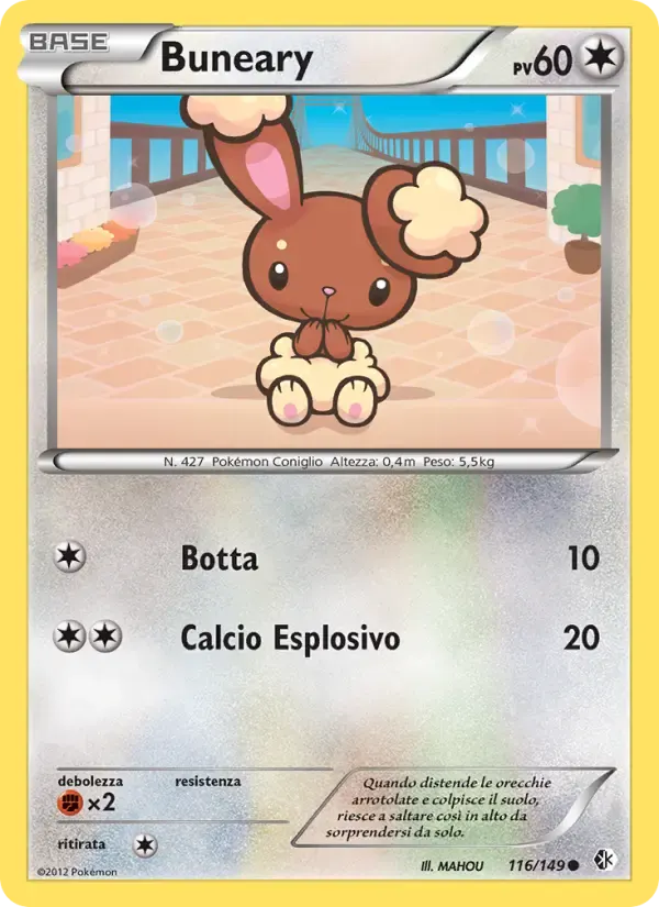 Buneary — Confini Varcati 116 Italian Pokémon card
