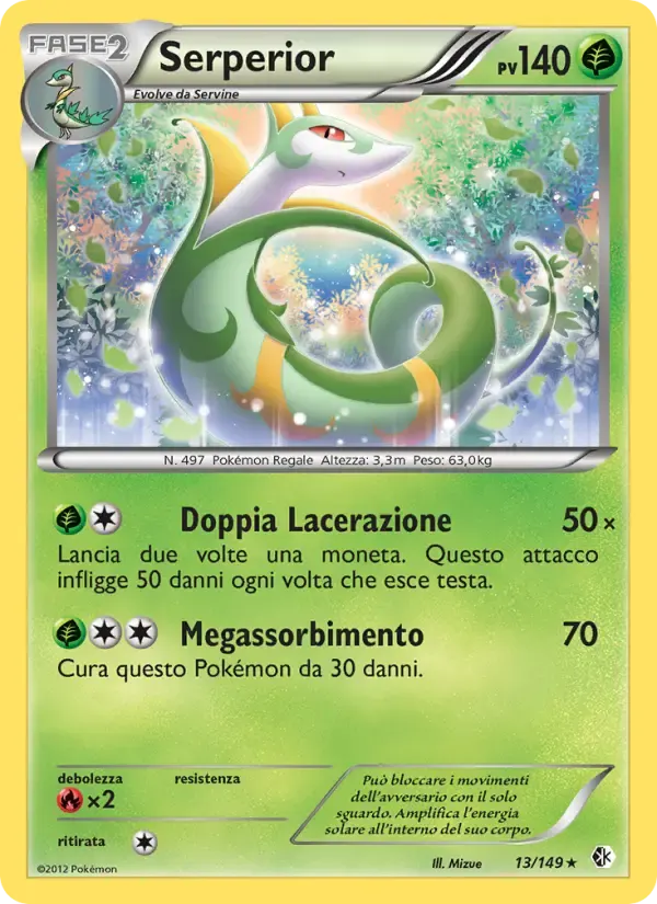 Serperior — Confini Varcati 13 Italian Pokémon card