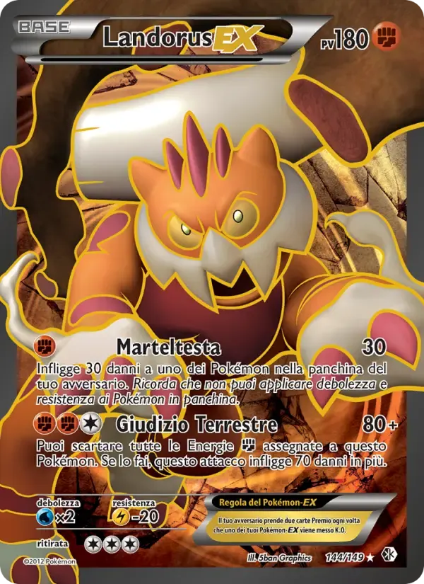 Landorus-EX — Confini Varcati 144 Italian Pokémon card