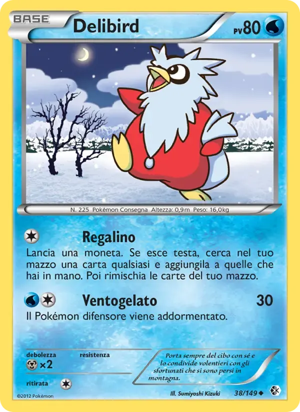 Delibird — Confini Varcati 38 Italian Pokémon card