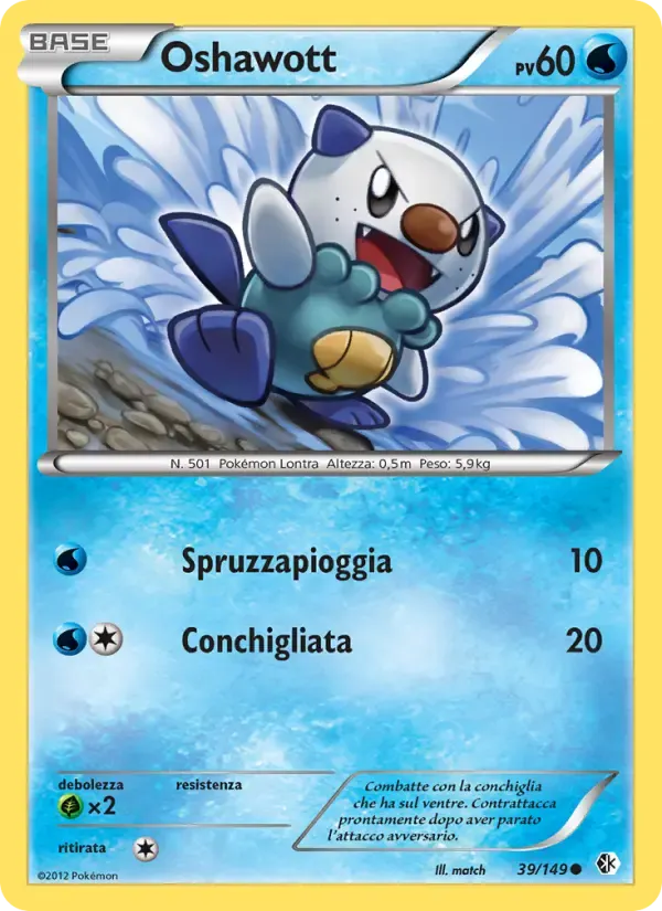 Oshawott — Confini Varcati 39 Italian Pokémon card