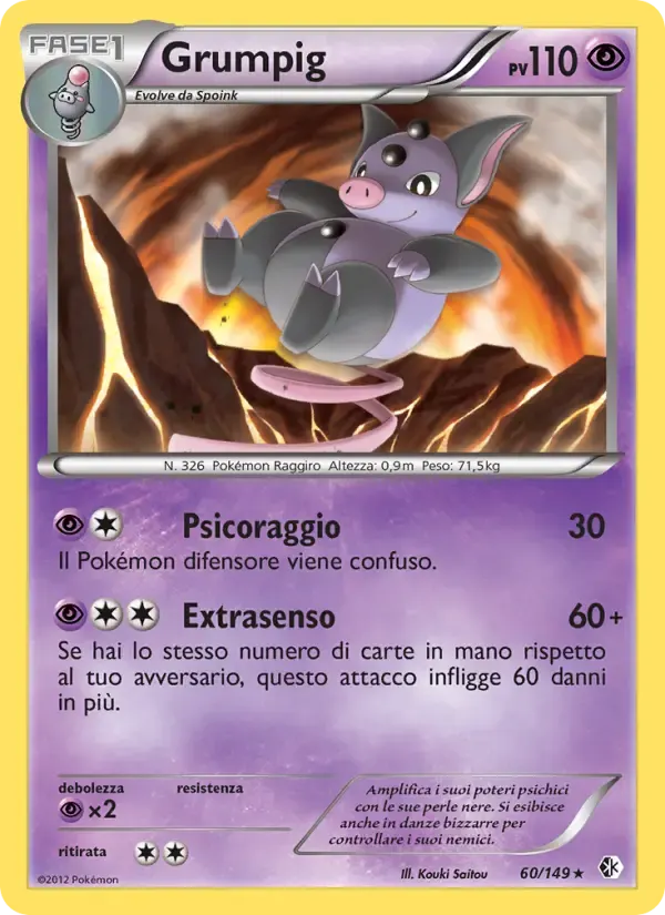 Grumpig — Confini Varcati 60 Italian Pokémon card