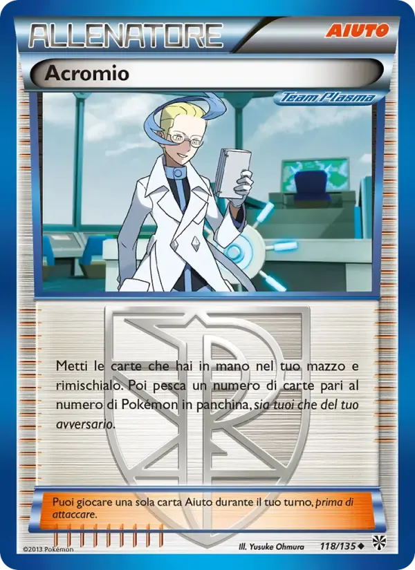 Acromio — Uragano Plasma 118 Italian Pokémon card