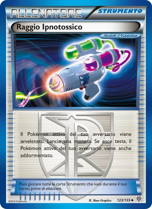 Raggio Ipnotossico — Uragano Plasma 123 Italian Pokémon card