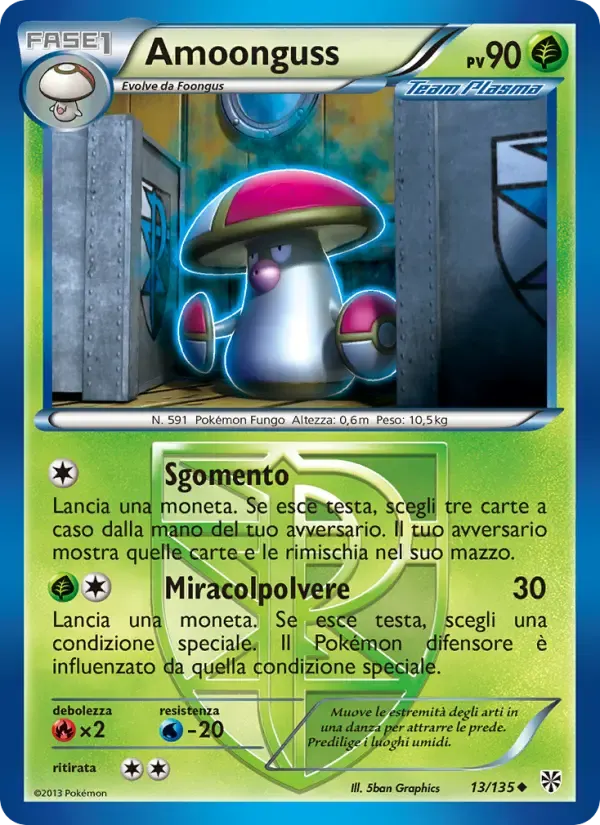 Amoonguss — Uragano Plasma 13 Italian Pokémon card