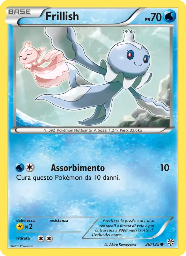 Frillish — Uragano Plasma 38 Italian Pokémon card