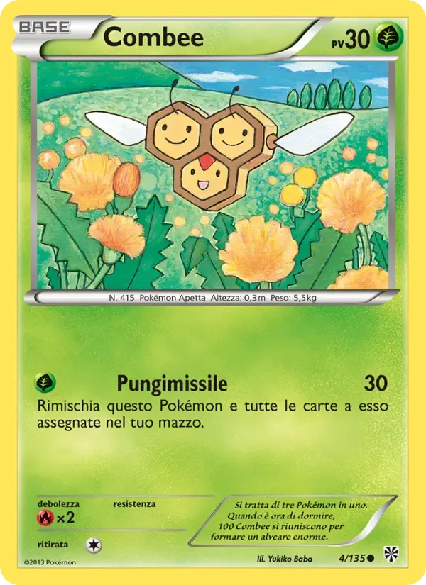 Combee — Uragano Plasma 4 Italian Pokémon card