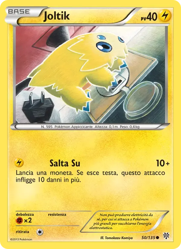 Joltik — Uragano Plasma 50 Italian Pokémon card