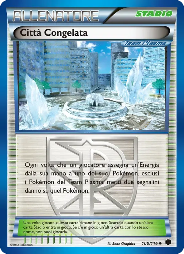 Ghiacciopoli — Glaciazione Plasma 100 Italian Pokémon card