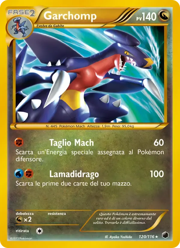 Garchomp — Glaciazione Plasma 120 Italian Pokémon card