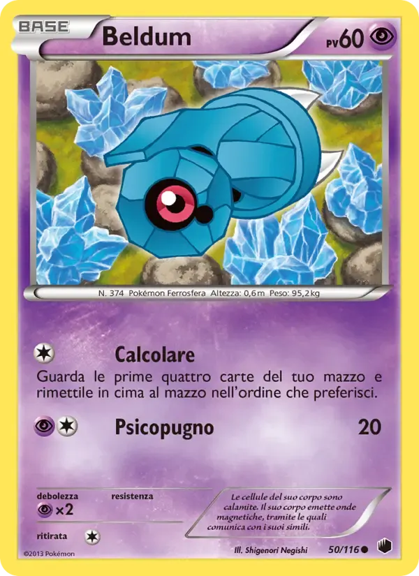 Beldum — Glaciazione Plasma 50 Italian Pokémon card