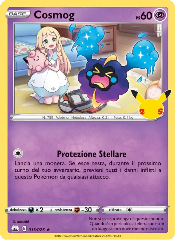 Cosmog — Gran Festa 13 Italian Pokémon card