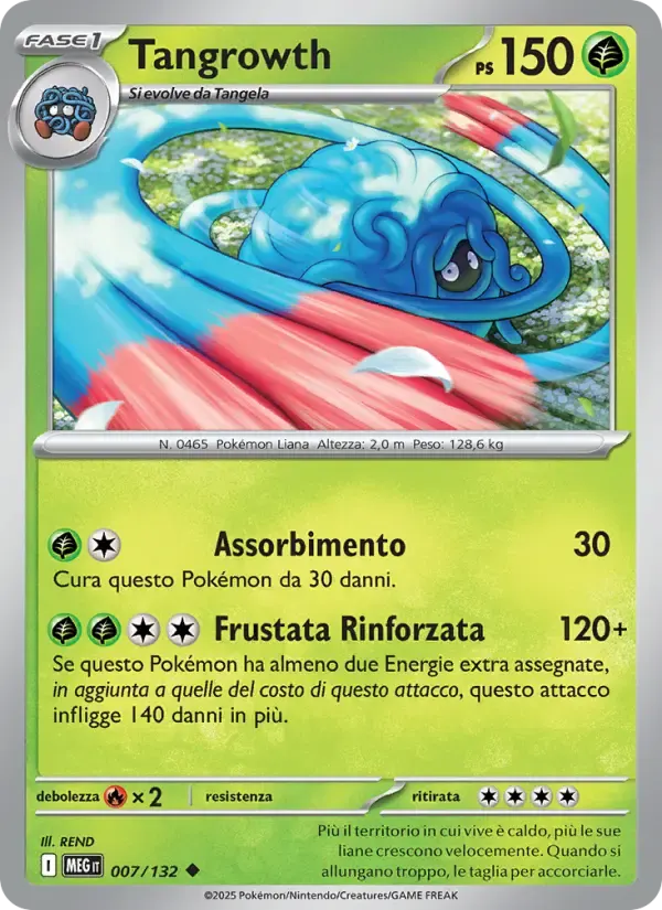 Tangrowth — Megaevoluzione 7 Italian Pokémon card