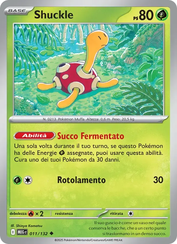 Shuckle — Megaevoluzione 11 Italian Pokémon card