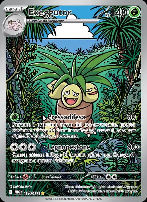 Exeggutor — Megaevoluzione 135 Italian Pokémon card