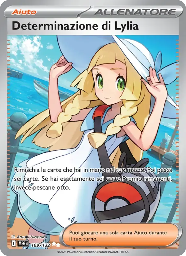 Determinazione di Lylia — Megaevoluzione 169 Italian Pokémon card