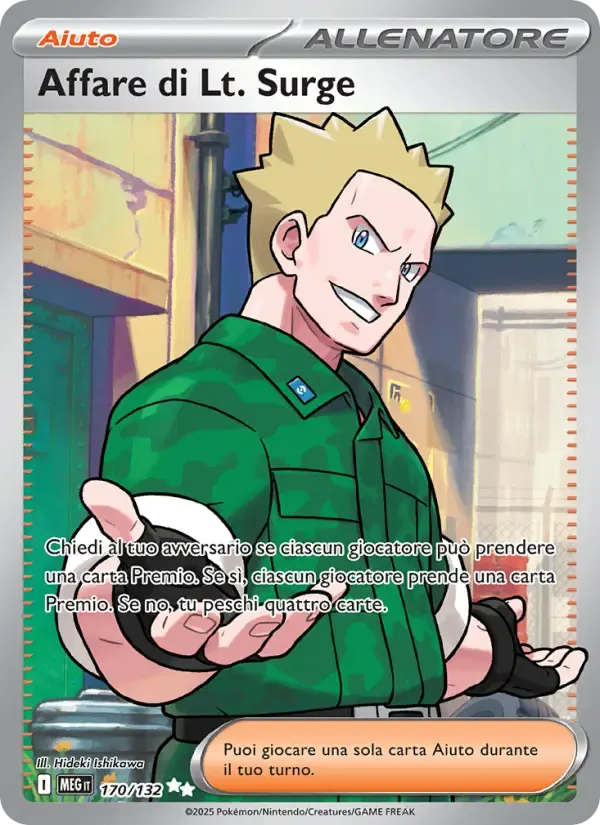 Affare di Lt. Surge — Megaevoluzione 170 Italian Pokémon card
