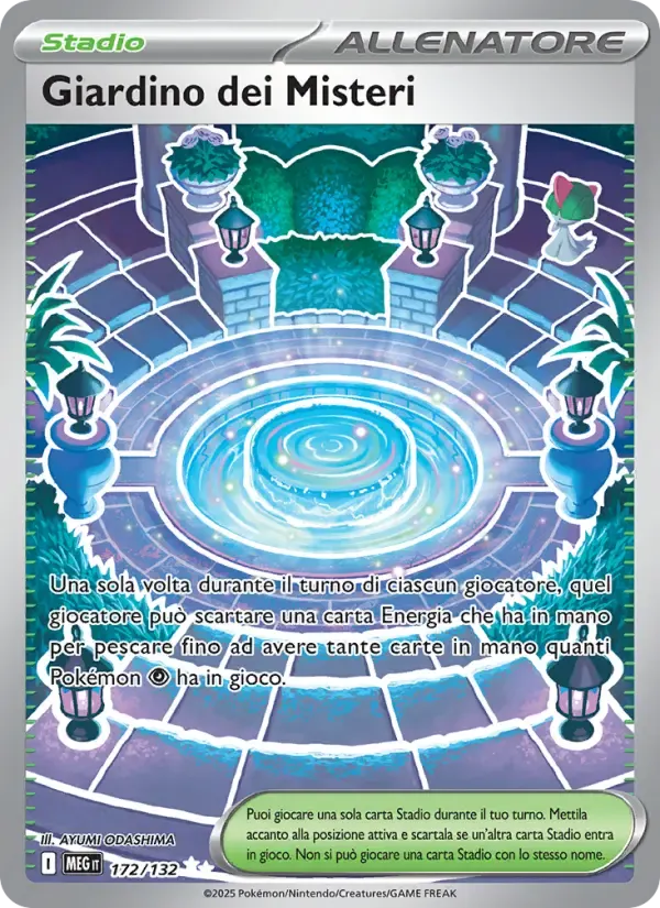 Giardino dei Misteri — Megaevoluzione 172 Italian Pokémon card