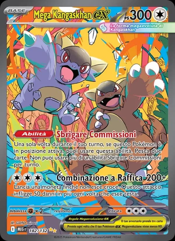 Mega Kangaskhan-ex — Megaevoluzione 182 Italian Pokémon card