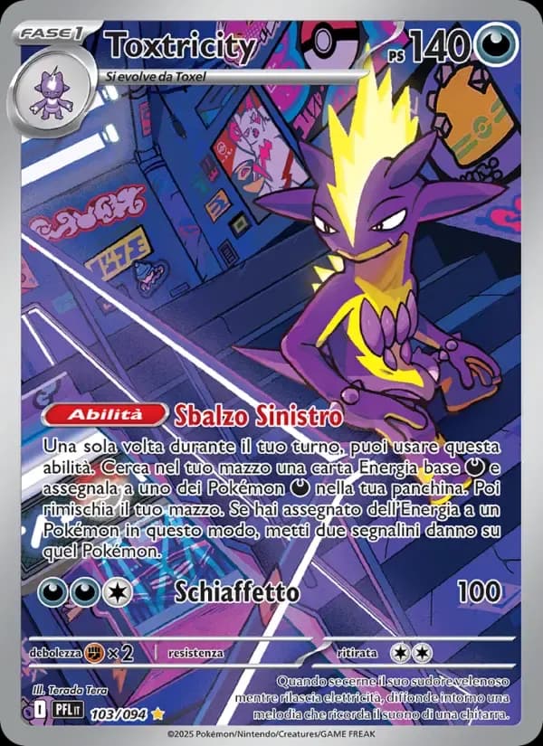 Toxtricity — Fiamme Spettrali 103 Italian Pokémon card