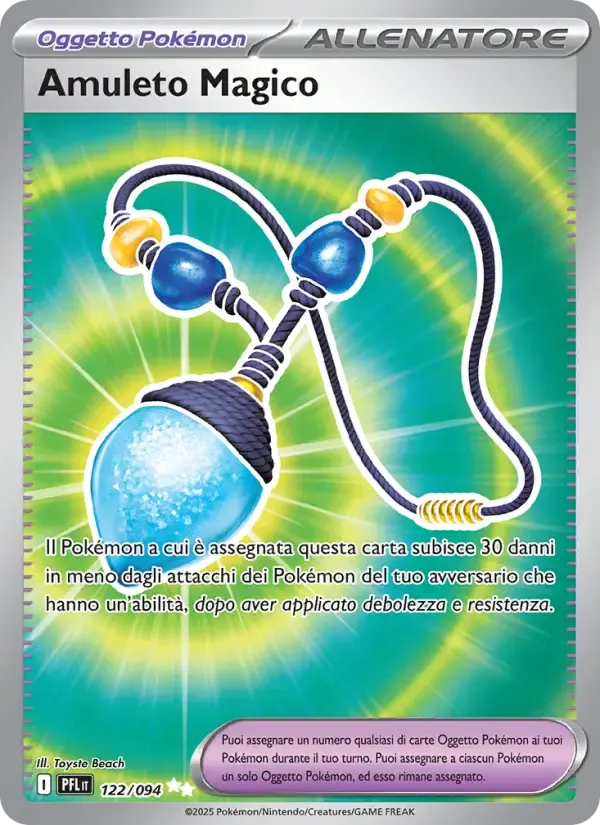 Amuleto Magico — Fiamme Spettrali 122 Italian Pokémon card