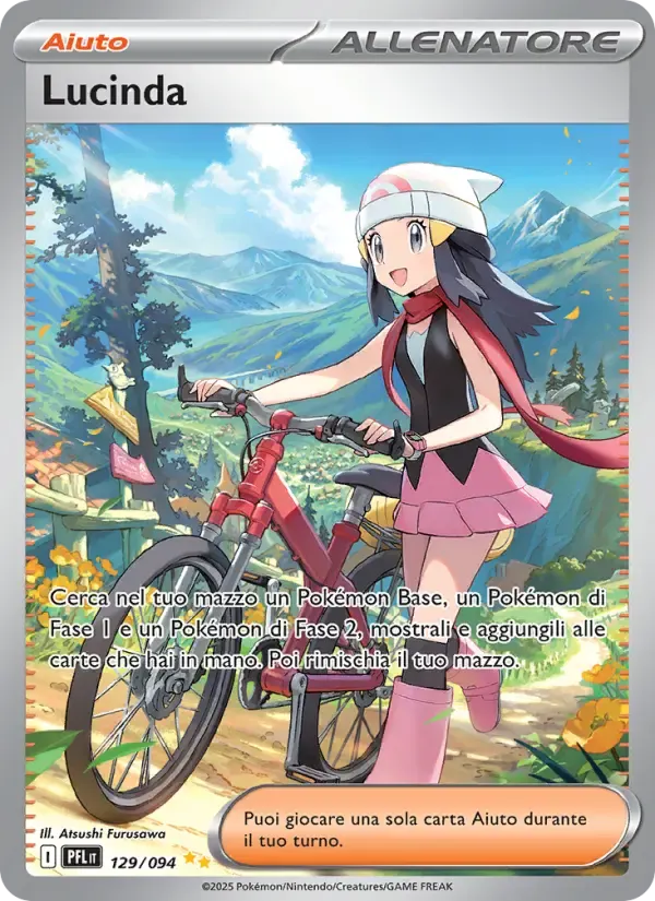 Lucinda — Fiamme Spettrali 129 Italian Pokémon card
