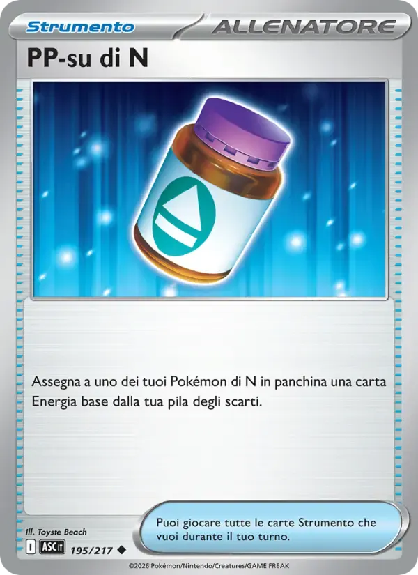 PP-su di N — Ascesa Eroica 195 Italian Pokémon card