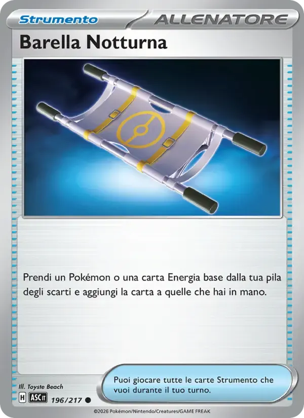 Barella Notturna — Ascesa Eroica 196 Italian Pokémon card