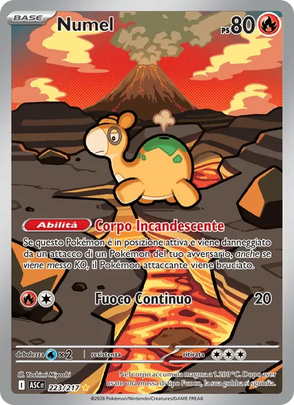 Numel — Ascesa Eroica 223 Italian Pokémon card