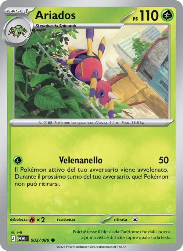 Ariados — Equilibrio Perfetto 2 Italian Pokémon card
