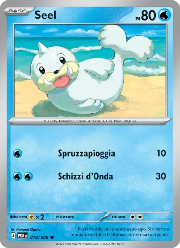 Seel — Equilibrio Perfetto 18 Italian Pokémon card