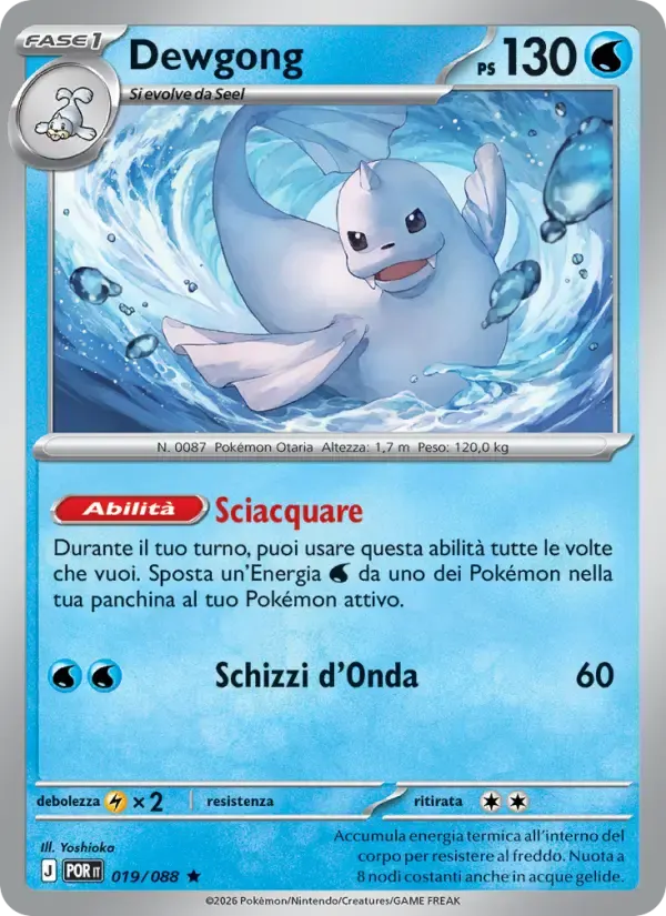 Dewgong — Equilibrio Perfetto 19 Italian Pokémon card